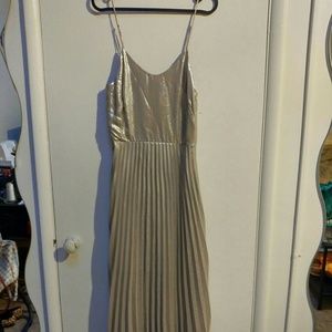Silver midi dress